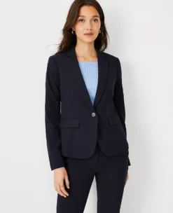 Women's Seasonless Stretch One-Button Blazer - Professional Tailored Fit