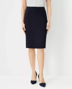 Women's High-Stretch Ponte Pencil Skirt - Flattering Tailored Fit