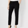 Petite Curvy Fit Slim Leg Ankle Pants in Classic Black