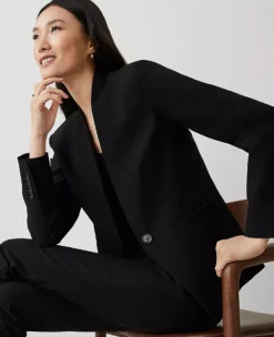 Bi-Stretch Cutaway Blazer in Black - Professional Tailored Fit 5 Bi-Stretch Cutaway Blazer in Black - Professional Tailored Fit -Ann Taylor Store 494875 2222 ALT2