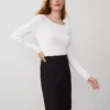 Women's Bi-Stretch Seamed Pencil Skirt - Sleek Professional Workwear