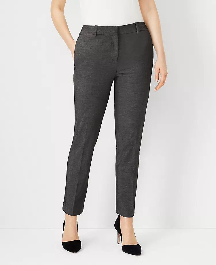 The Ankle Pant In Bi-Stretch - Curvy Fit Dark Grey 1 The Ankle Pant In Bi-Stretch - Curvy Fit Dark Grey