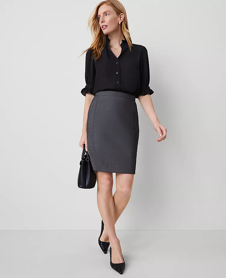Tailored Bi-Stretch Pencil Skirt - All-Day Comfort Workwear 1 Tailored Bi-Stretch Pencil Skirt - All-Day Comfort Workwear