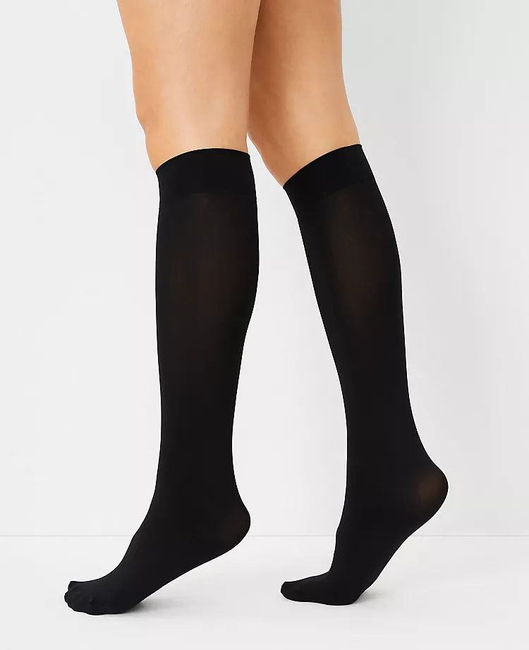Premium Comfort Knee High Socks - Versatile Opaque Legwear 1 Premium Comfort Knee High Socks - Versatile Opaque Legwear
