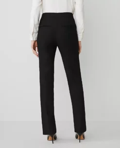 Sophisticated Bi-Stretch Side Zip Straight Leg Trousers -Ann Taylor Store 519830 2222 ALT2 1