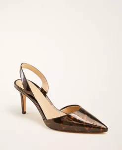 Kerry Tortoiseshell Print Patent Pumps - Chic 3-Inch Pointy Toe Heels