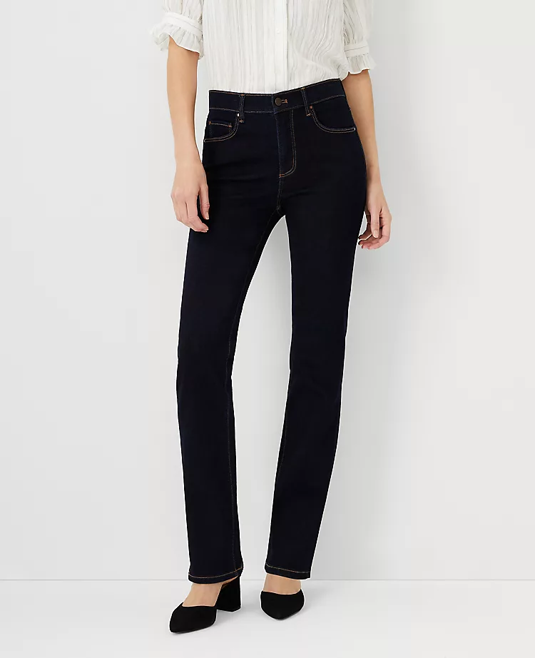 Sculpting Mid Rise Bootcut Jeans in Classic Rinse Wash 1 Sculpting Mid Rise Bootcut Jeans in Classic Rinse Wash