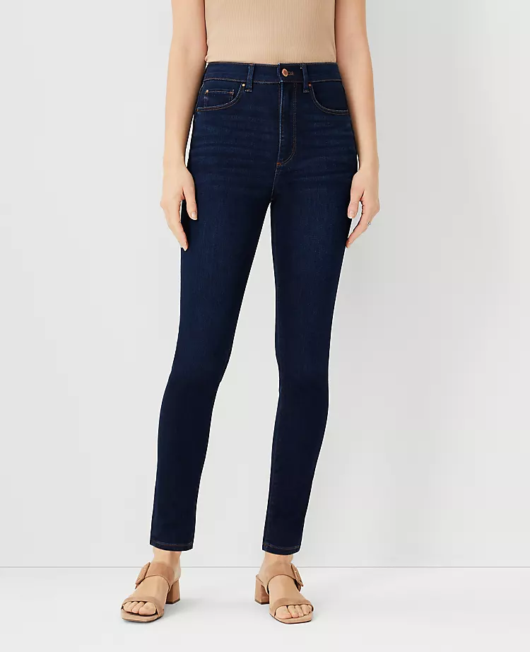 Sculpting Pocket Highest Rise Skinny Jeans In Classic Dark Indigo Wash 1 Sculpting Pocket Highest Rise Skinny Jeans In Classic Dark Indigo Wash