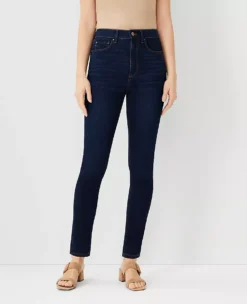 Petite Sculpting Pocket Highest Rise Skinny Jeans in Classic Dark Indigo
