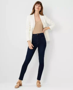 Petite Sculpting Pocket Highest Rise Skinny Jeans in Classic Dark Indigo 5 Petite Sculpting Pocket Highest Rise Skinny Jeans in Classic Dark Indigo -Ann Taylor Store 549416 8559 ALT2