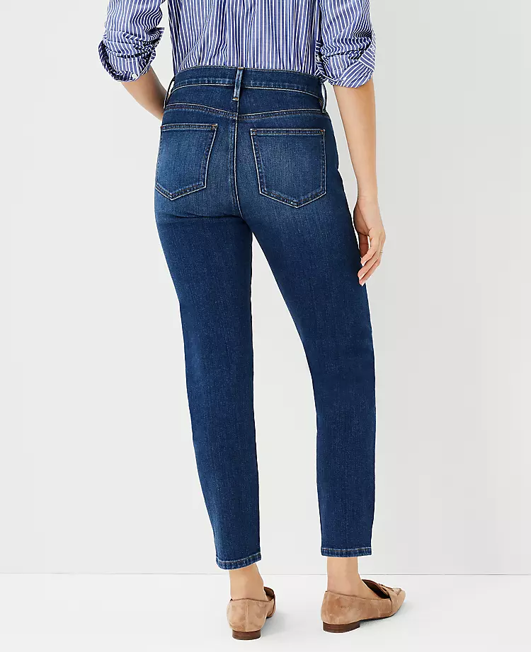 Sculpting Mid Rise Taper Jeans - Classic Indigo Performance Stretch Denim 2 Sculpting Mid Rise Taper Jeans - Classic Indigo Performance Stretch Denim - Image 2