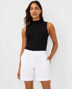 Women's Mid-Rise Cotton Metro Shorts - Sophisticated Casual Fit