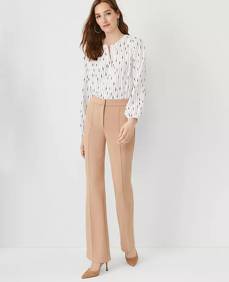 The Pintucked Trouser Pant In Double Knit 1 The Pintucked Trouser Pant In Double Knit