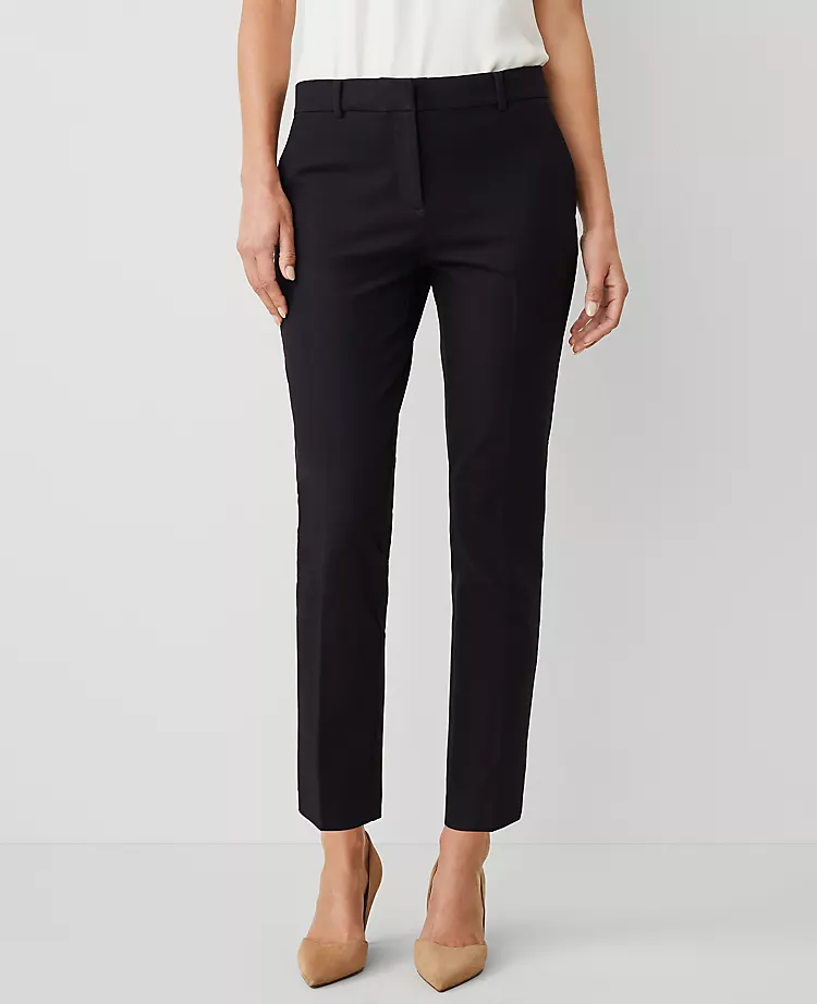 Petite Slim Ankle Pants - Eva Tailored Navy Crop 2 Petite Slim Ankle Pants - Eva Tailored Navy Crop - Image 2