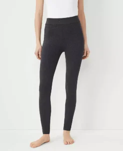 Premium Soft-Knit Pull-On Leggings with Flattering Elastic Waist