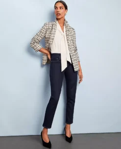 Sculpting Mid Rise Taper Jeans in Premium Rinse Wash Denim 7 Sculpting Mid Rise Taper Jeans in Premium Rinse Wash Denim -Ann Taylor Store 597307 6147 MKTG1