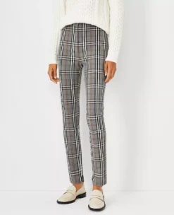 The High Waist Audrey Pant In Plaid -Ann Taylor Store 598993 5389 ALT2