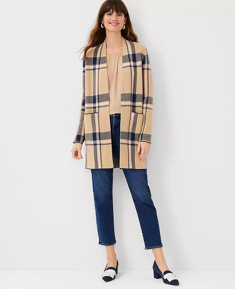 Plaid Pocket Cardigan 1 Plaid Pocket Cardigan