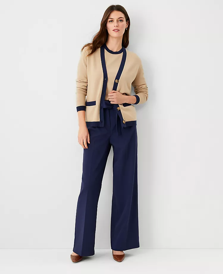 Tipped Shoulder Button Sweater Tee 3 Tipped Shoulder Button Sweater Tee - Image 3