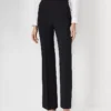 The Side Zip Trouser Pant In Fluid Crepe