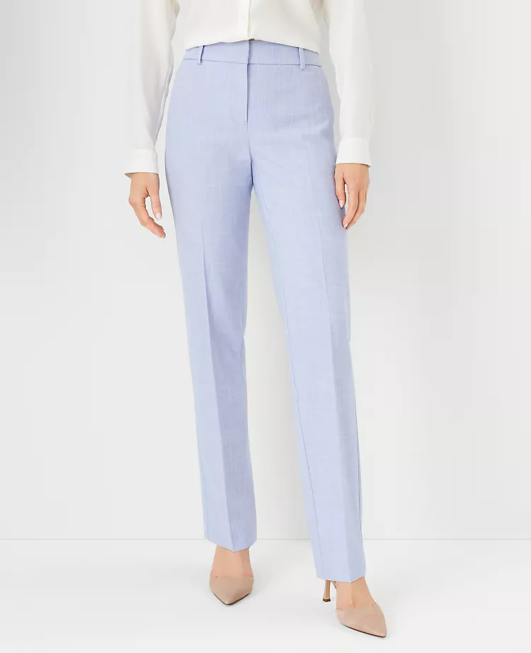 The Sophia Straight Pant In Cross Weave 1 The Sophia Straight Pant In Cross Weave