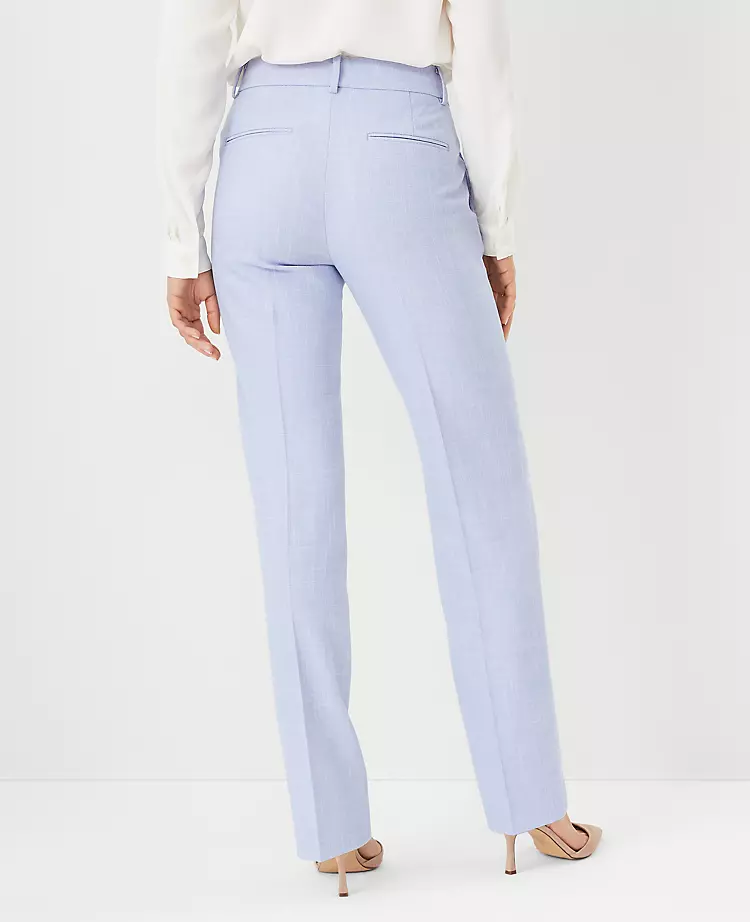 The Sophia Straight Pant In Cross Weave 2 The Sophia Straight Pant In Cross Weave - Image 2