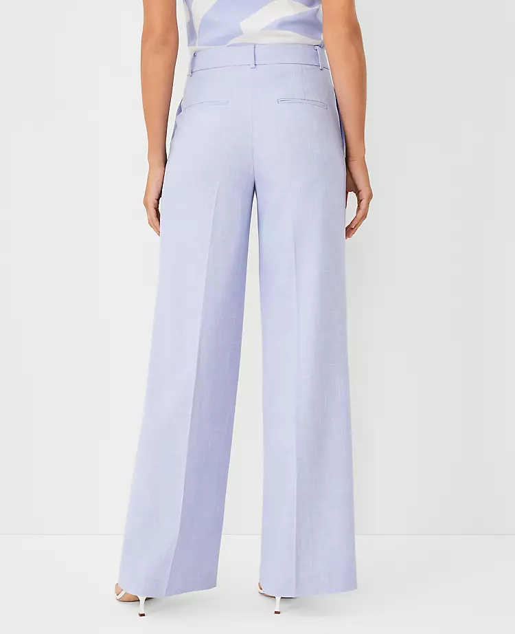 The Wide Leg Pant In Cross Weave 2 The Wide Leg Pant In Cross Weave - Image 2