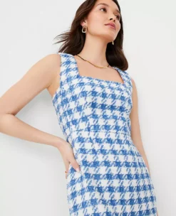 Tweed Square Neck Shift Dress -Ann Taylor Store 603906 2709 ALT2
