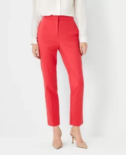 Women's Slim Fit Ankle Pants - Eva Stretch Cotton Tailored Trousers