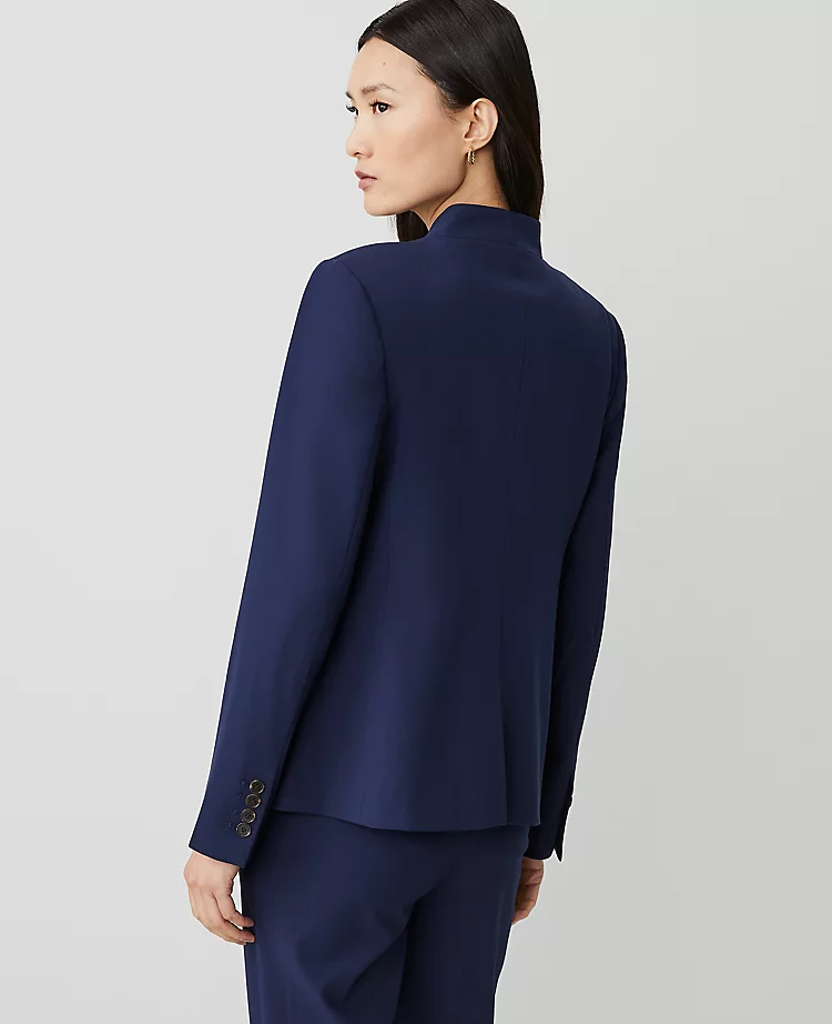 Women's Bi-Stretch Cutaway Blazer - Pure Sapphire Tailored Fit 2 Women's Bi-Stretch Cutaway Blazer - Pure Sapphire Tailored Fit - Image 2