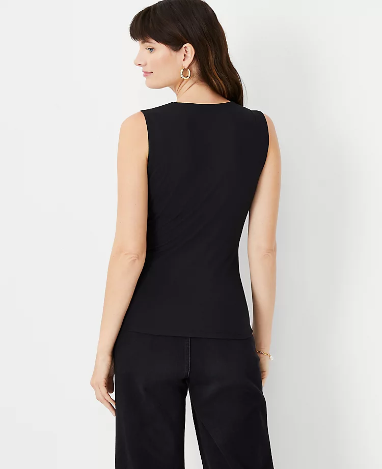 Refined Stretch Sleeveless Wrap Top 2 Refined Stretch Sleeveless Wrap Top - Image 2