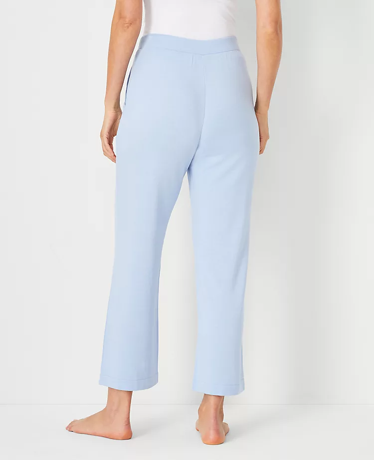 Soft Heathered Wide Leg Lounge Pants with Elastic Waist 2 Soft Heathered Wide Leg Lounge Pants with Elastic Waist - Image 2