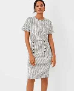 Fringe Tweed Top -Ann Taylor Store 606793 3958 ALT2