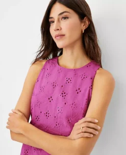 Eyelet Peplum Halter Shell 6 Eyelet Peplum Halter Shell -Ann Taylor Store 606840 8376 ALT2