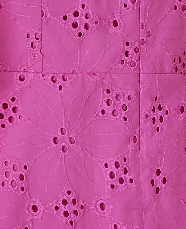 Eyelet Peplum Halter Shell 4 Eyelet Peplum Halter Shell - Image 4