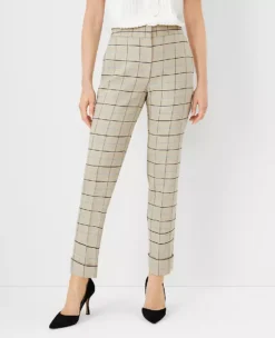 The High Rise Eva Ankle Pant In Plaid