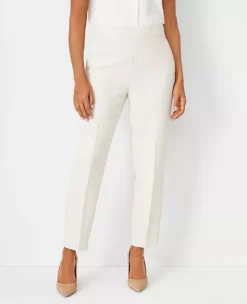 The Side Zip Eva Ankle Pant In Fluid Crepe
