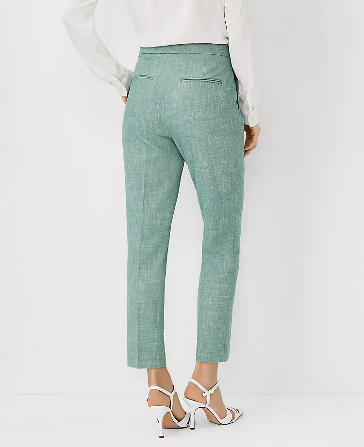 The Eva Ankle Pant In Cross Weave 2 The Eva Ankle Pant In Cross Weave - Image 2