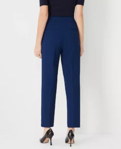 Women's Slim Fit Fluid Crepe Side Zip Ankle Pants in Pure Sapphire 5 Women's Slim Fit Fluid Crepe Side Zip Ankle Pants in Pure Sapphire -Ann Taylor Store 606877 8818 ALT2