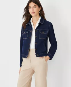 Women's Comfort Stretch Denim Jacket - Relaxed Fit Jean Jacket