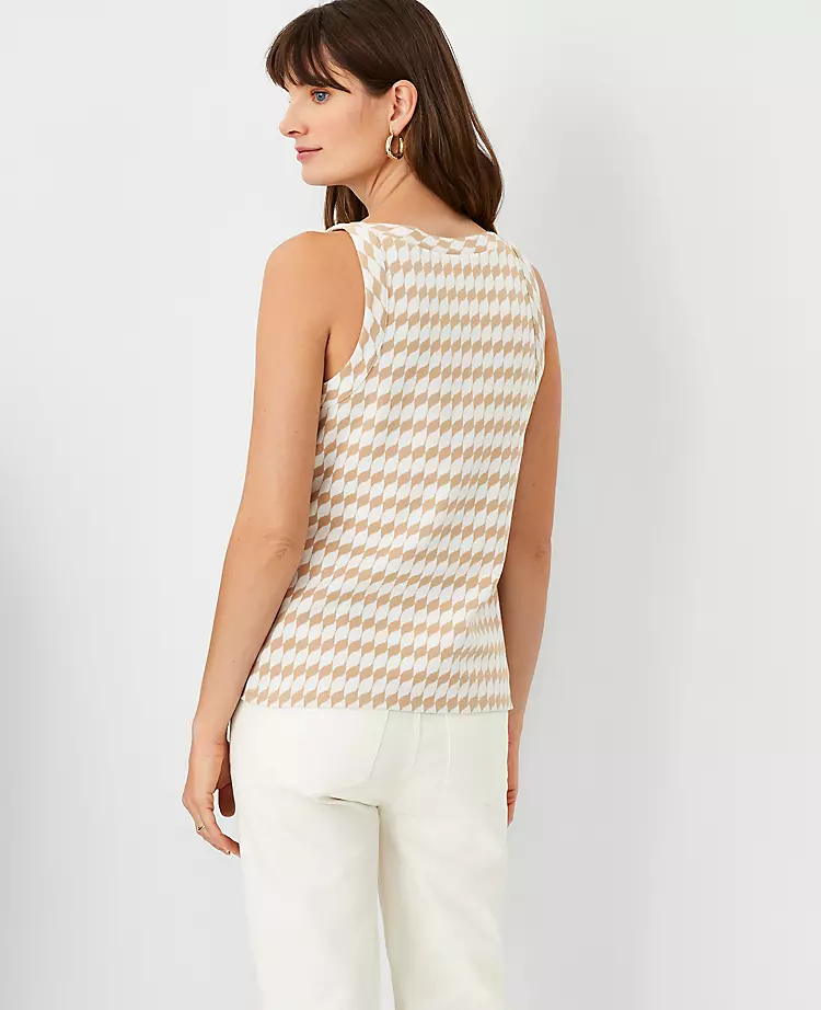 Geo Boatneck Tank Top 2 Geo Boatneck Tank Top - Image 2