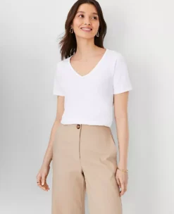 Pima Cotton V-Neck Tee