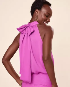 Bow Halter Top -Ann Taylor Store 607036 8376 MKTG1