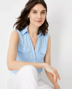 Sleeveless Camp Shirt