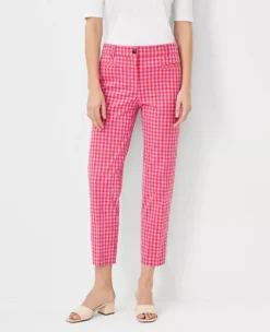 The Cotton Crop Pant In Plaid