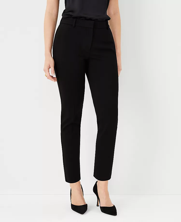 The Eva Ankle Pant In Knit Twill - Curvy Fit 1 The Eva Ankle Pant In Knit Twill - Curvy Fit