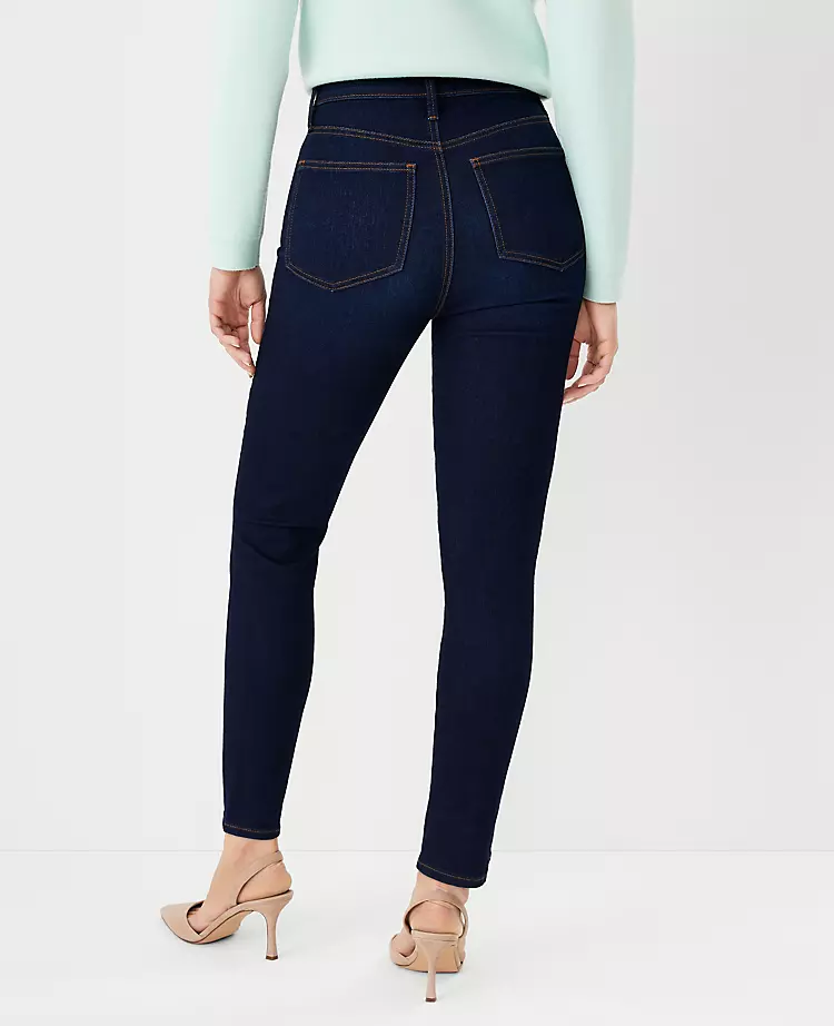 Curvy Sculpting Pocket High Rise Skinny Jeans In Rinse Wash 2 Curvy Sculpting Pocket High Rise Skinny Jeans In Rinse Wash - Image 2