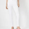 Curvy Sculpting Pocket Mid Rise Skinny Jeans In White