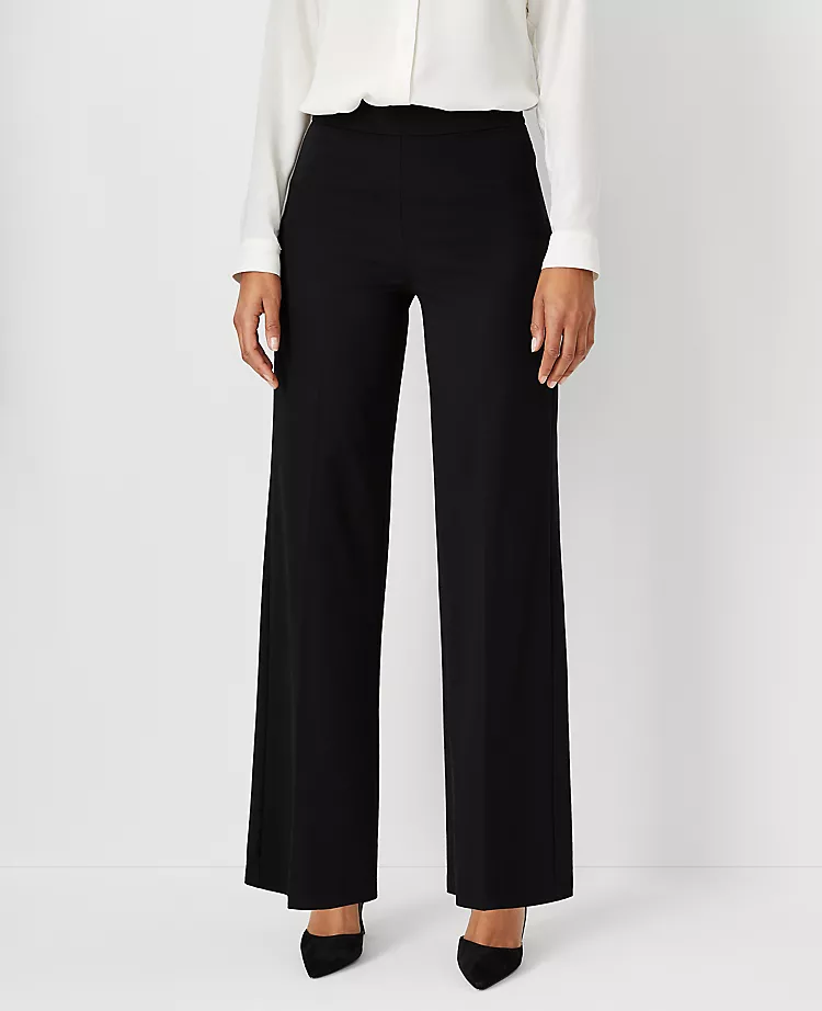 The Side Zip Wide Leg Pant In Knit 1 The Side Zip Wide Leg Pant In Knit
