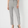 The Eva Ankle Pant In Plaid - Curvy Fit